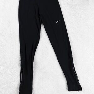 Nike Dri-Fit Leggings with Zipper Pant Legs and Pocket Size Small